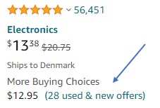 Amazon buying options